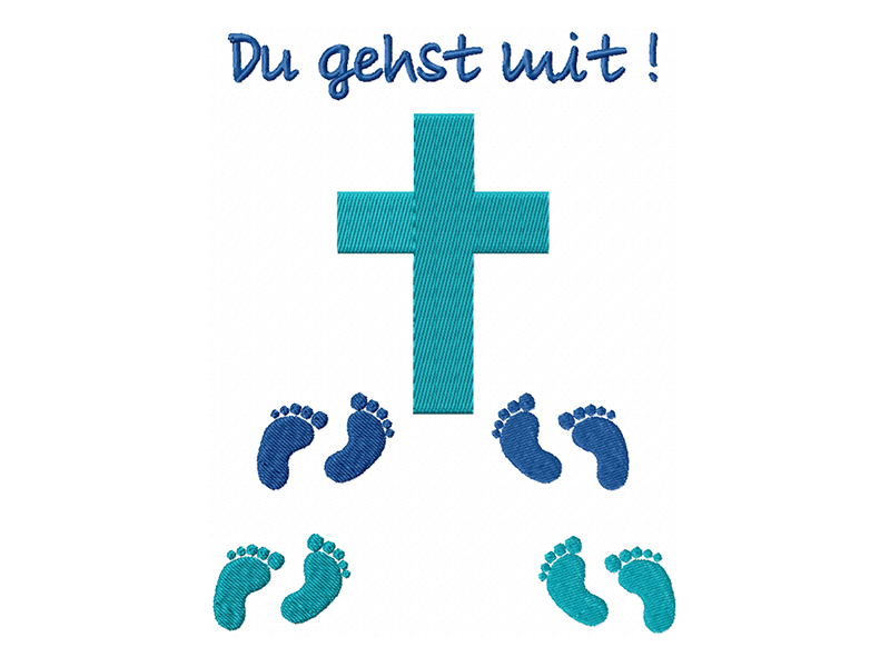 Preview: Du gehst mit - Kreuz - Gotteslobhülle Vollstick